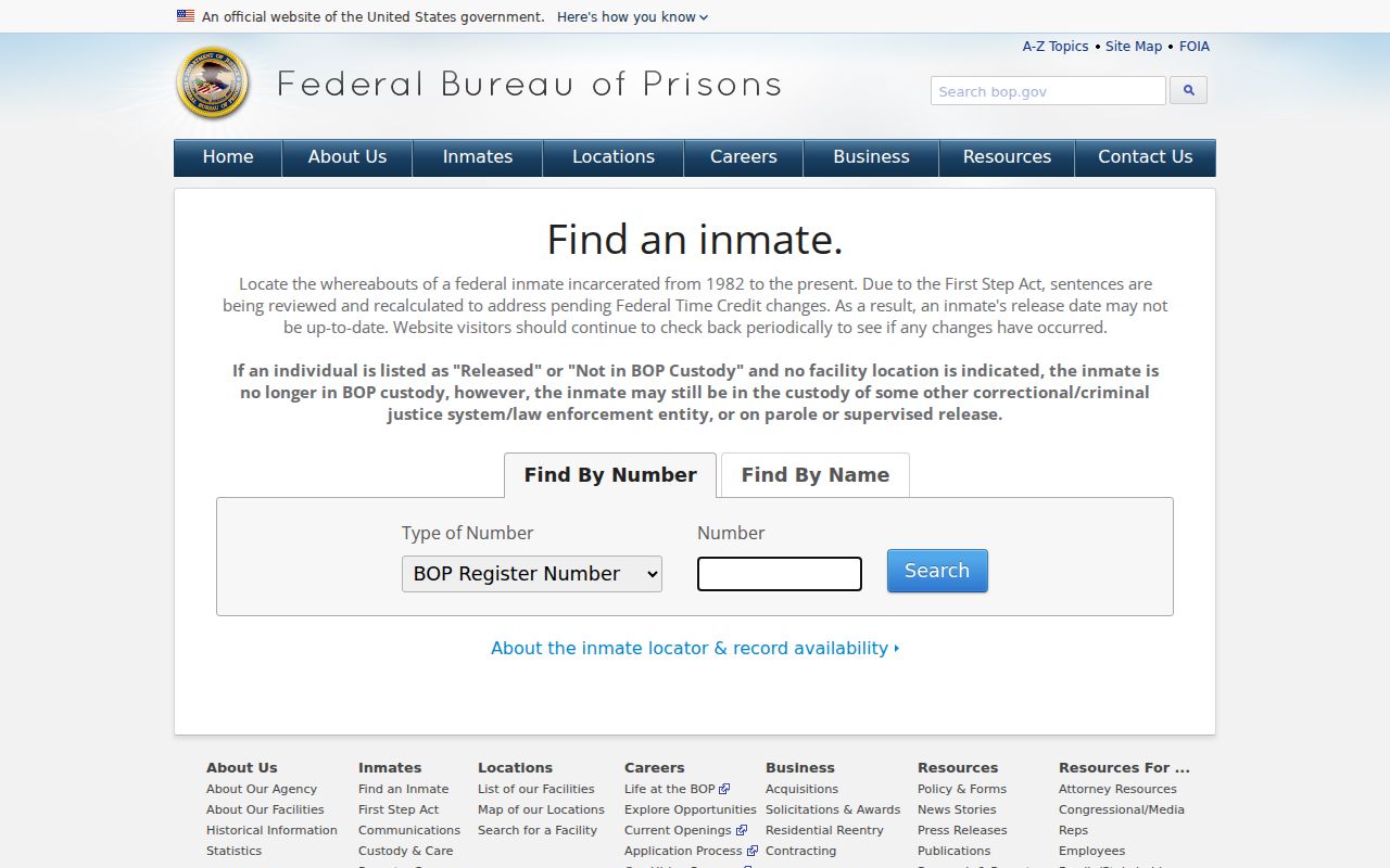Houston County criminal history federal inmate locator